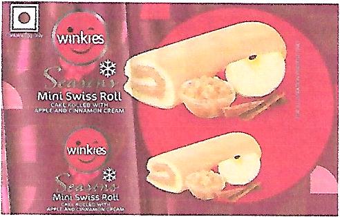 Winkies Logo With Seasons Mini Swiss Roll Device mark 4094209 Trademark