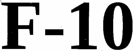 F-10 (label) Device mark 4098503 Trademark