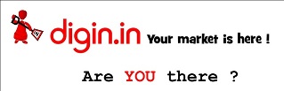 Digin.in Your Market Is Here ! Are You There Device mark 4099980 Trademark