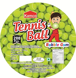 Kamco Tennis Ball (label) Device mark 4100761 Trademark