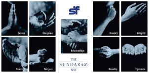 The Sundaram Way With Sf Logo Device mark 4105629 Trademark