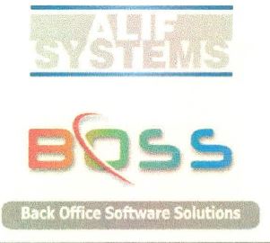 Alif Systems Boss Back Office Software Solutions Device mark 4111116 Trademark