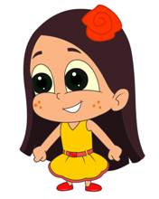 Device Of Cartoon Character Of A Girl Device mark 4130543 Trademark