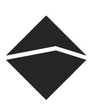 Device Of Black Diamond With A White Broken Line Across Device mark 4138675 Trademark
