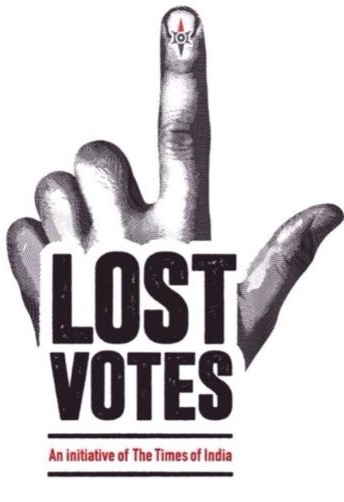 Lost Votes An Initiative By The Times Of India Device mark 4135625 Trademark