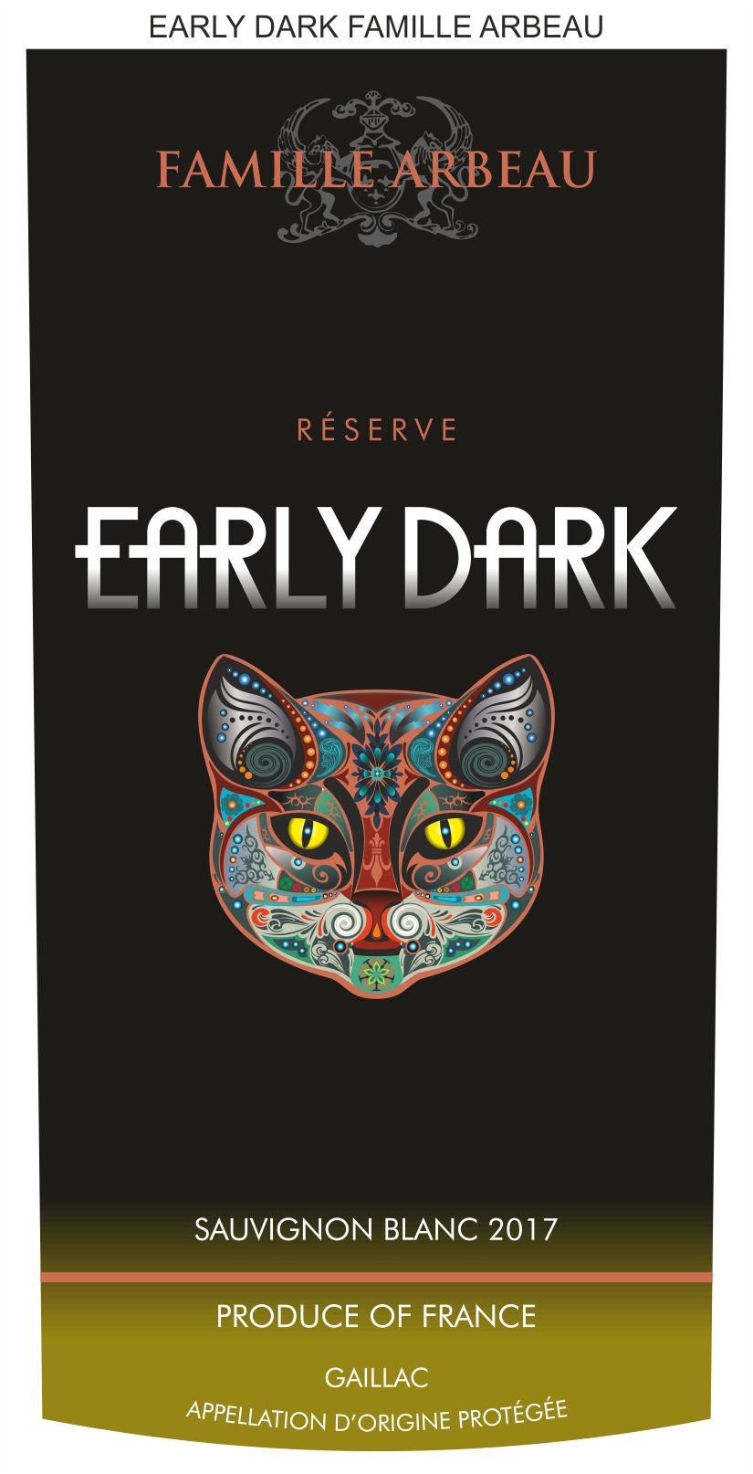 Early Dark Famille Arbeau Device mark 3904039 Trademark