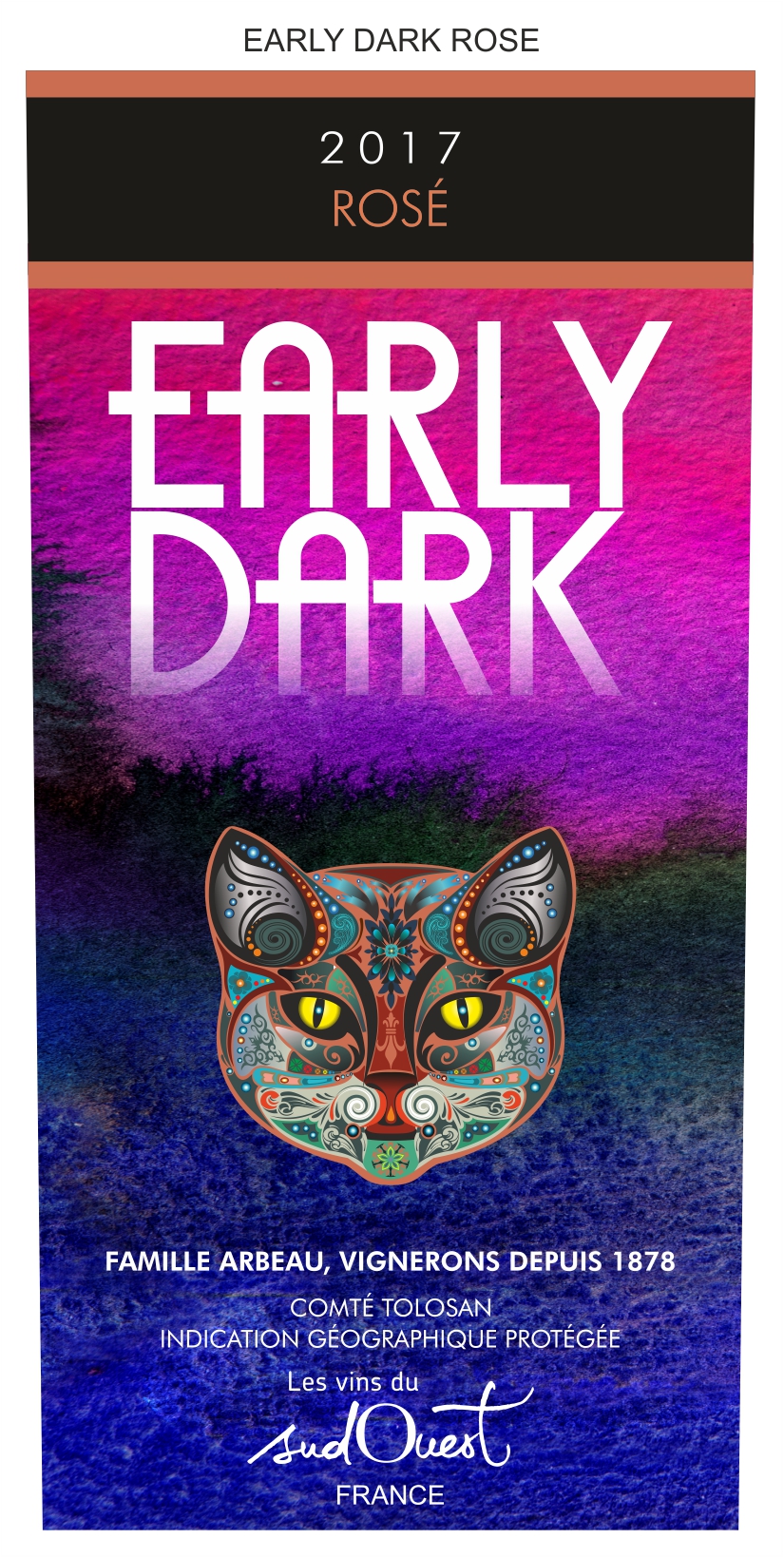 Early Dark Rose Device mark 3904087 Trademark