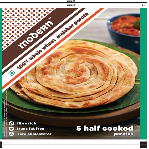 Modern 100% Whole Wheat Malabar Parota Device mark 3780006 Trademark