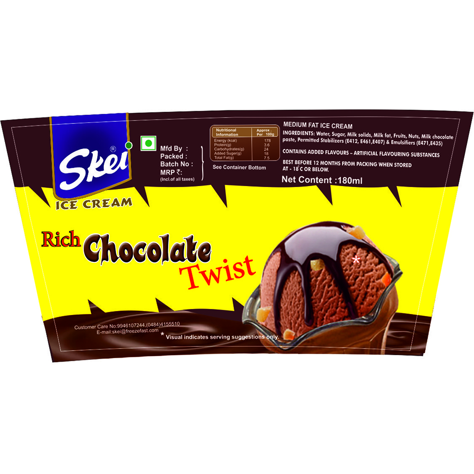Skei Rich Chocolate Twist Device mark 2955274 Trademark