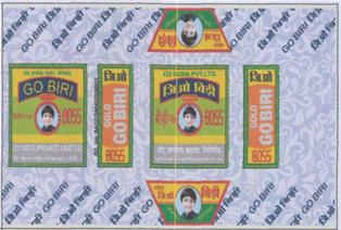 Gold Go Biri No. 8055 Device mark 3767410 Trademark
