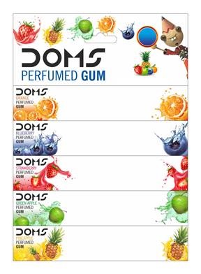 Doms Perfumed Gum (label) Device mark 4154448 Trademark