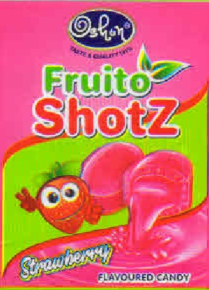 Oshon Fruito Shotz Strawberry Device mark 4156540 Trademark