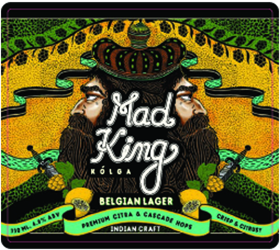 Mad King Kólga (label) Device mark 3764513 Trademark