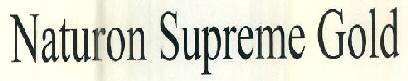 Naturon Supreme Gold Device mark 2932577 Trademark