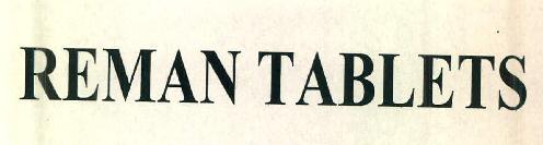 Reman Tablets Device mark 2925330 Trademark