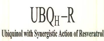 Ubqh-r Ubiquinol With Synergistic Action Of Resveratrol Device mark 3762051 Trademark
