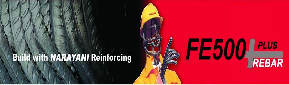 Fe500 Plus Rebar Build With Narayani Reinforcing Device mark 2411020 Trademark