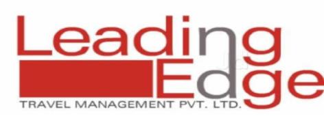 Leading Edge Travel Management Pvt Ltd (label) Device mark 4168085 Trademark