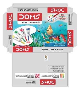 Doms Water Colour Tubes - Packaging (label) Device mark 4169658 Trademark
