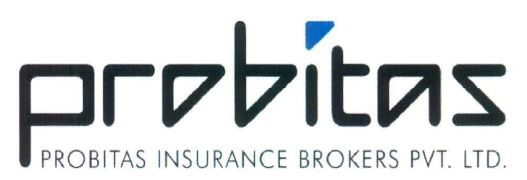 Probitas Insurance Brokers Pvt. Ltd. Device mark 4169157 Trademark