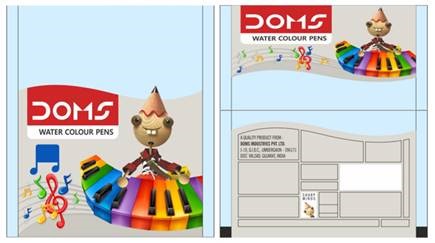 Doms Water Colour Pens (label) Device mark 4170931 Trademark