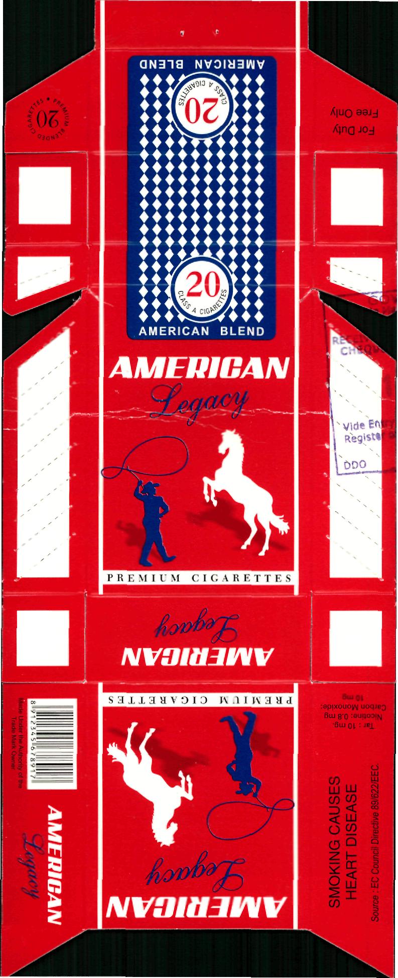 American (label) Device mark 2381410 Trademark