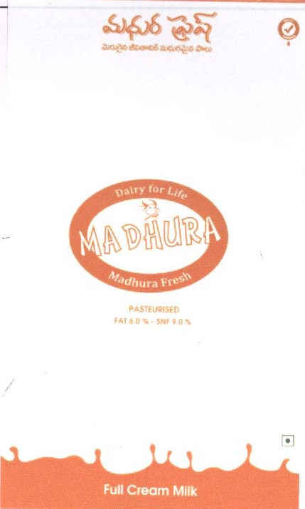 Dairy For Life Ma Dhura Madhura Fresh Device mark 2379600 Trademark