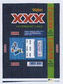 Triplex Xxx Detergent Cake Mini More Wash Device mark 3396056 Trademark