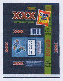 Triplex Xxx Detergent Cake Easy Wash Device mark 3396059 Trademark
