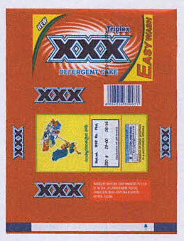 New Triplex Xxx Detergent Cake Easy Wash Device mark 3396060 Trademark