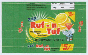 Xxx Ruf-n-tuf Dish Wash Shine Device mark 3396064 Trademark