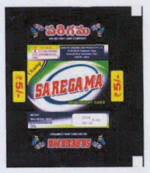 Champ Saregama Detergent Cake Device mark 3396066 Trademark