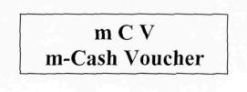 M C V M-cash Voucher Device mark 2373403 Trademark