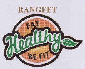 Rangeet Eat Healthy Be Fit (label) Device mark 3394856 Trademark