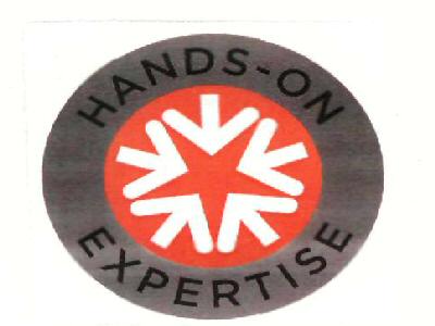 Hands-on Expertise (label) Device mark 2338826 Trademark