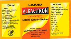 Alkacitron (label) Device mark 4179298 Trademark