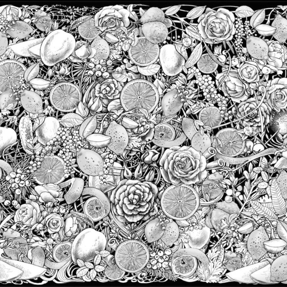 Image Consisting Of Devices Of Roses, Citrus And Mangoes Device mark 4180273 Trademark