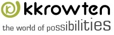 Kkrowten Logo With World Of Possiblities Written Underneath Device mark 3753668 Trademark