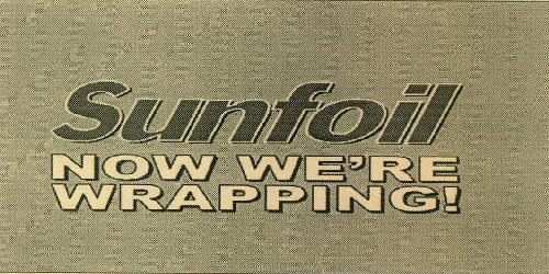 Sunfoil Now We' Re Wrapping! Device mark 3750749 Trademark