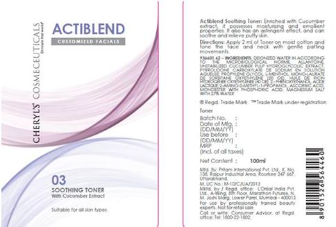 Actiblend Label Device mark 4185717 Trademark