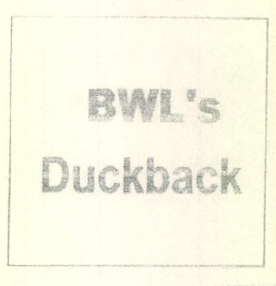 Bwl's Duckback Device mark 3363539 Trademark