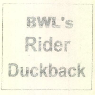 Bwl's Rider Duckback Device mark 3363542 Trademark