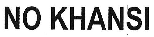 No Khansi Device mark 3363743 Trademark