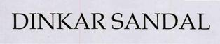 Dinkar Sandal Device mark 3363884 Trademark