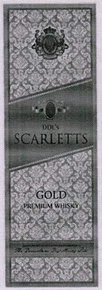 Ddl's Scarletts Gold Premium Whisky Device mark 3362088 Trademark