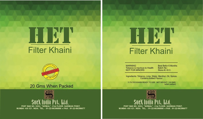 Het (label) Device mark 3628792 Trademark