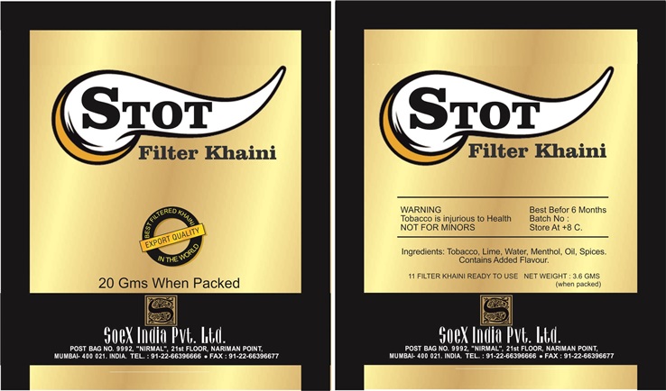 Stot (label) Device mark 3628796 Trademark