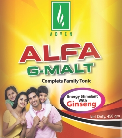 Adven Alfa G-malt (device) Device mark 3743330 Trademark