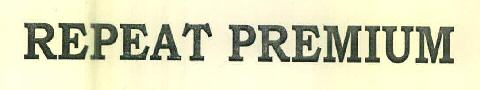 Repeat Premium Device mark 3349304 Trademark
