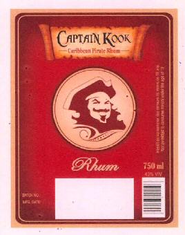 Captain Kook Rhum Device mark 3347607 Trademark
